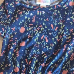Lularoe Mae Colorful Floral Kids Dress